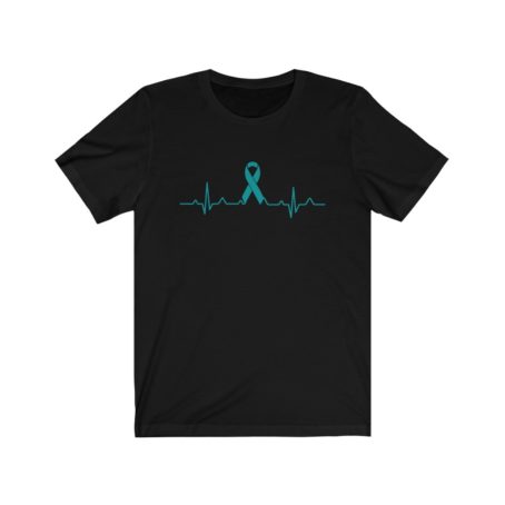 Ovarian cancer awareness shirt We Wear Teal t-shirt matching for women