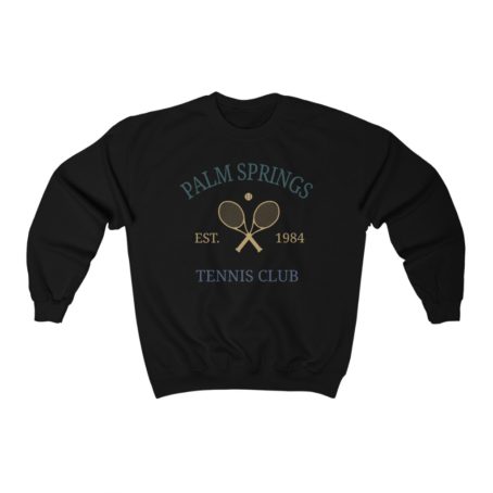 Palm Springs Tennis Club sweatshirt Souvenir 1874 90s 80s sweater