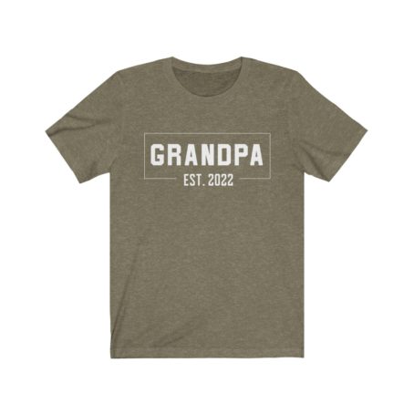 Grandpa Shirt Est. 2022 Best Promoted To Grandpa Announcement Gramps