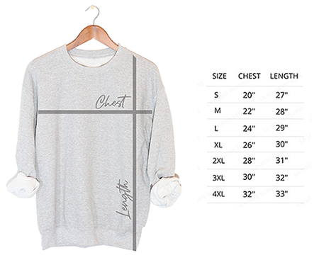 sweatshirt sizing